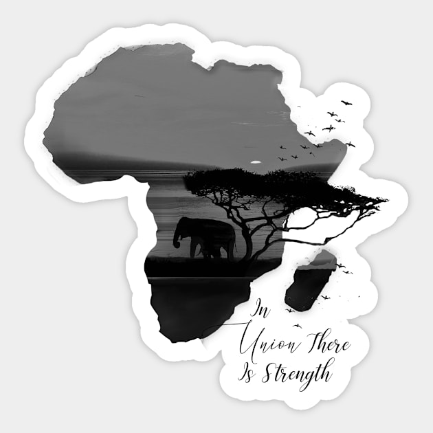 In Union There Is Strength 2 Sticker by digitaldoodlers